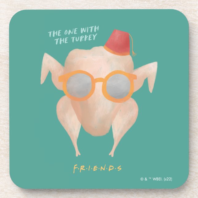 FRIENDS™ | The One with the Turkey Beverage Coaster (Front)