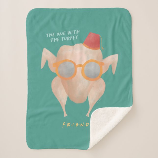 FRIENDS™ | The One with the Turkey Sherpa Blanket (Front)