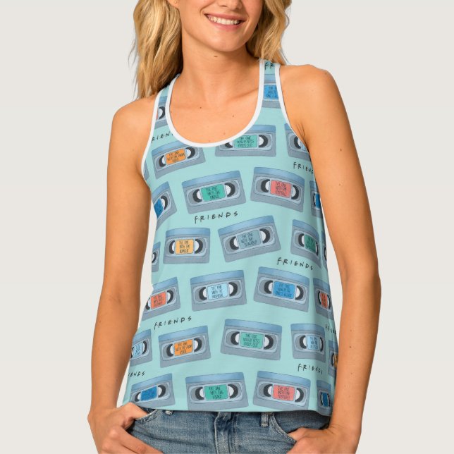 FRIENDS™ | The One With Video Tape Pattern Tank Top (Front)