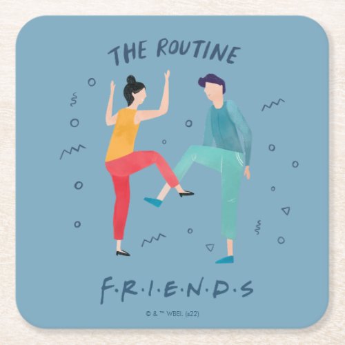 FRIENDSâ  The Routine Square Paper Coaster