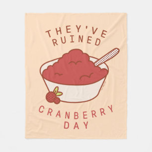 FRIENDS™ They've Ruined Cranberry Day Fleece Blanket