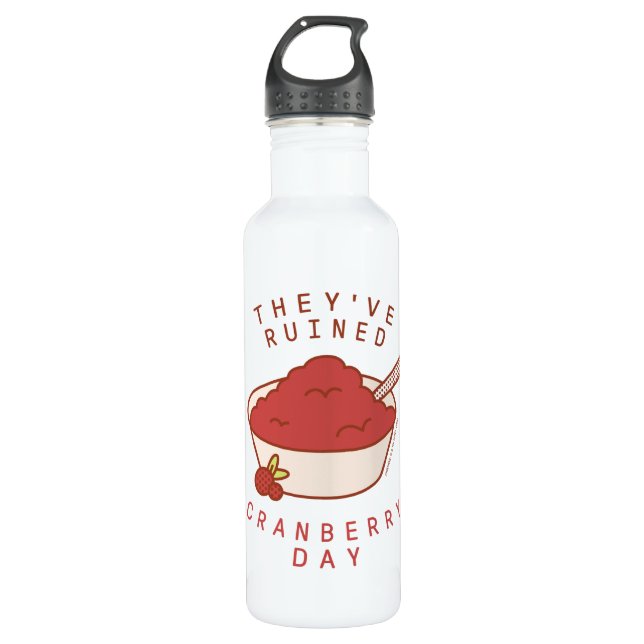 FRIENDS™ | They've Ruined Cranberry Day Stainless Steel Water Bottle (Front)
