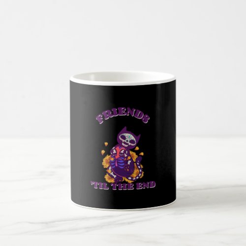 Friends till the end  cat from Day of the Dead Coffee Mug