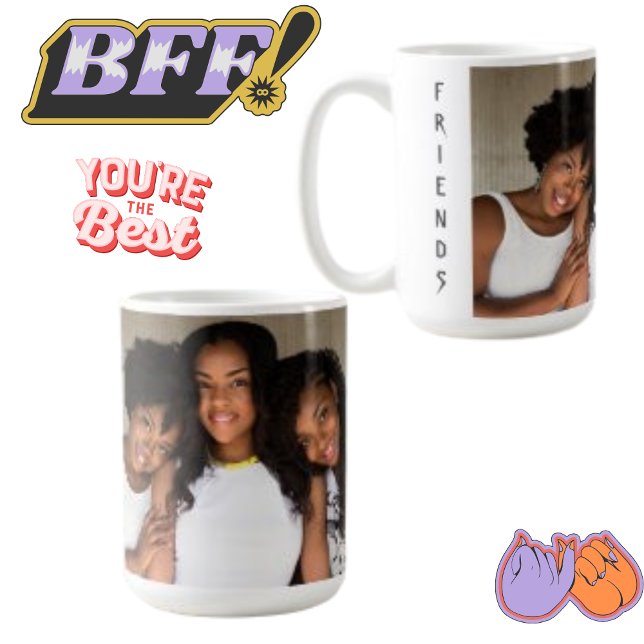  Friends Together Photos Modern Coffee Mug (Creator Uploaded)