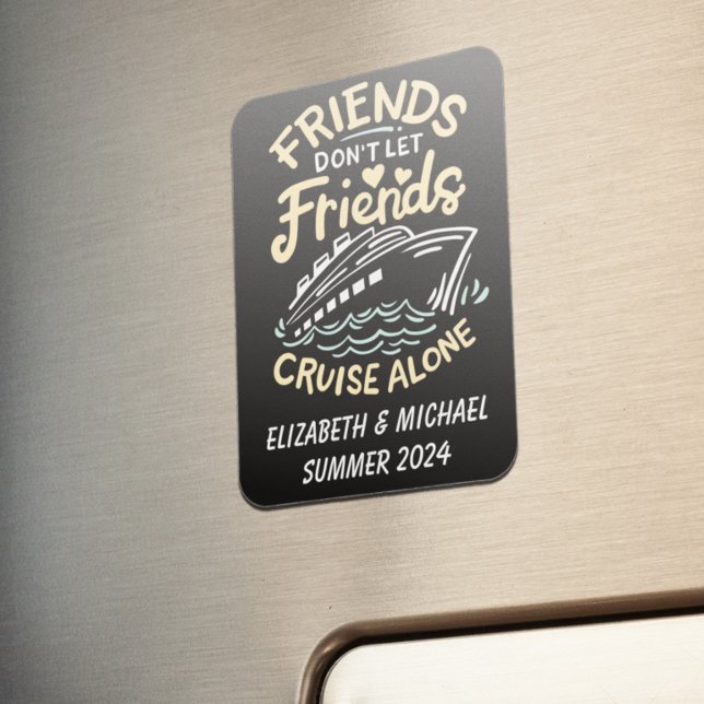 Friends Trip Cruising Cruise Cabin Door  Magnet (Creator Uploaded)