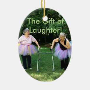 Friends + Tutus = Fun Times Ceramic Ornament