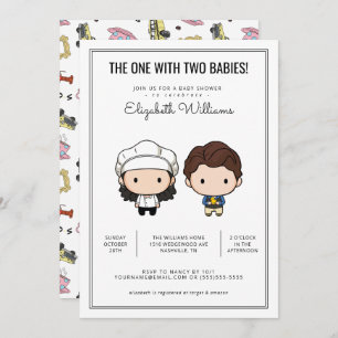 FRIENDS™ Twins Baby Shower Invitation