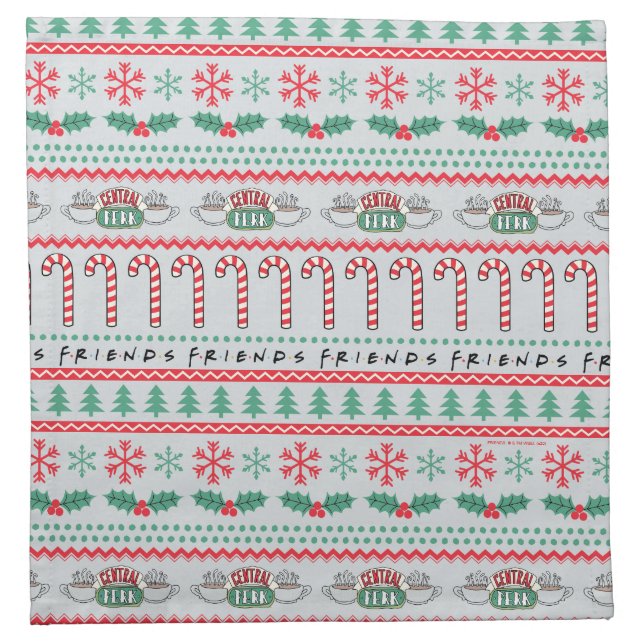 FRIENDS™ | Ugly Sweater Christmas Pattern Cloth Napkin (Front)
