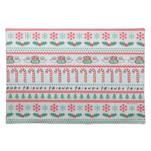FRIENDS™ Ugly Sweater Christmas Pattern Cloth Placemat