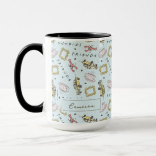 FRIENDS™ Watercolor Icons Pattern   Add Your Name Mug