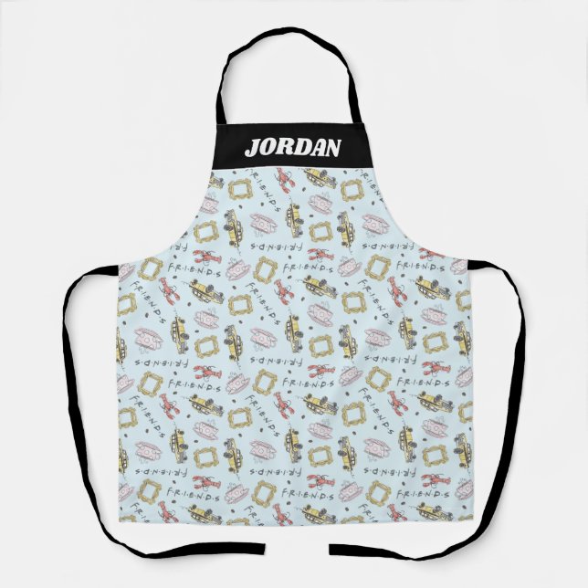 FRIENDS™ Watercolor Icons Pattern Apron (Front)