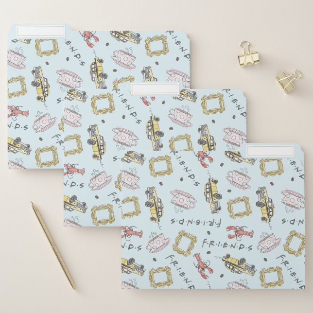 FRIENDS™ Watercolor Icons Pattern File Folder (Set)