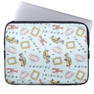 FRIENDS™ Watercolor Icons Pattern Laptop Sleeve