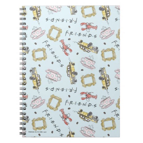 FRIENDS Watercolor Icons Pattern Notebook