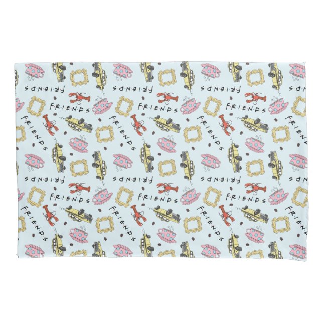 FRIENDS™ Watercolor Icons Pattern Pillow Case (Front)