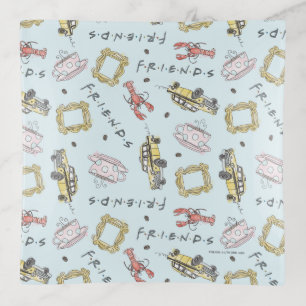 FRIENDS™ Watercolor Icons Pattern Trinket Tray
