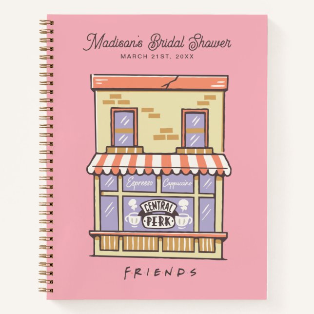 FRIENDS™ | Wedding Bridal Shower Guest Gift List Notebook (Front)