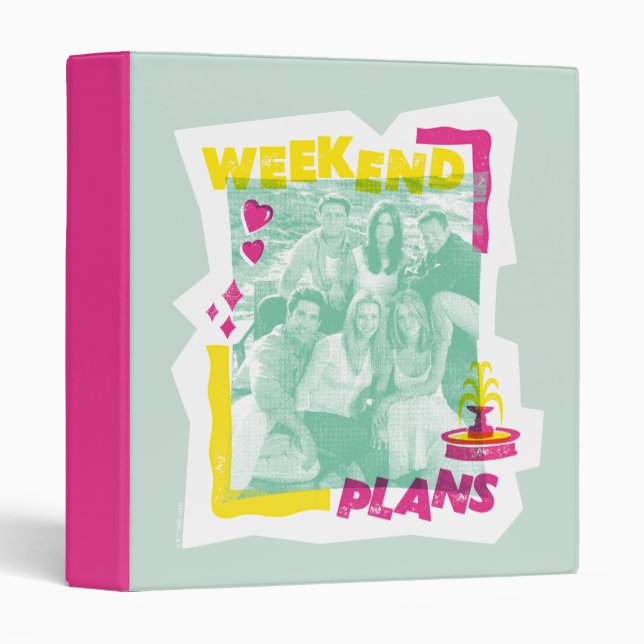 FRIENDS™ | Weekend Plans 3 Ring Binder (Front/Spine)