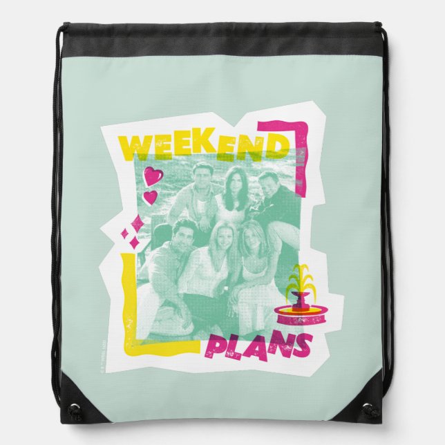 FRIENDS™ | Weekend Plans Drawstring Bag (Front)