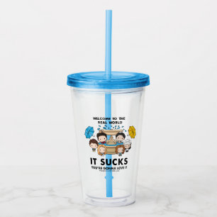 FRIENDS™ Welcome to the Real World Chibi Acrylic Tumbler