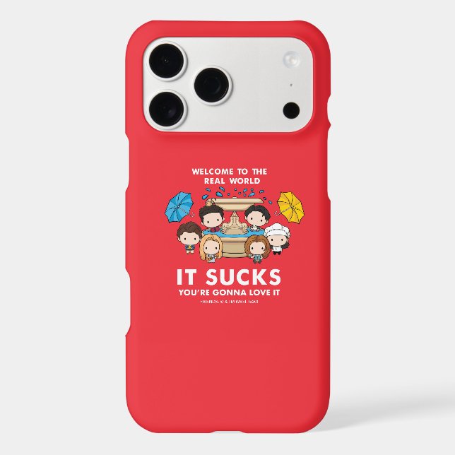 FRIENDS™ | Welcome to the Real World Chibi Case-Mate iPhone Case (Back)