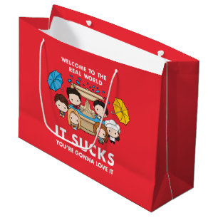 FRIENDS™ Welcome to the Real World Chibi Large Gift Bag