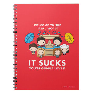 FRIENDS™   Welcome to the Real World Chibi Notebook