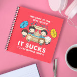 Friends™ | Welcome To The Real World Chibi Notebook at Zazzle