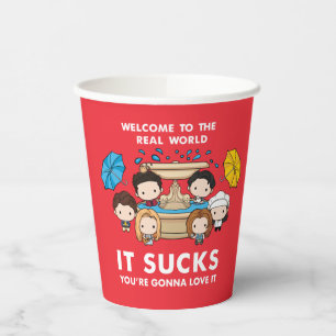 FRIENDS™ Welcome to the Real World Chibi Paper Cups