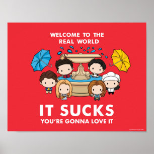 FRIENDS™ Welcome to the Real World Chibi Poster