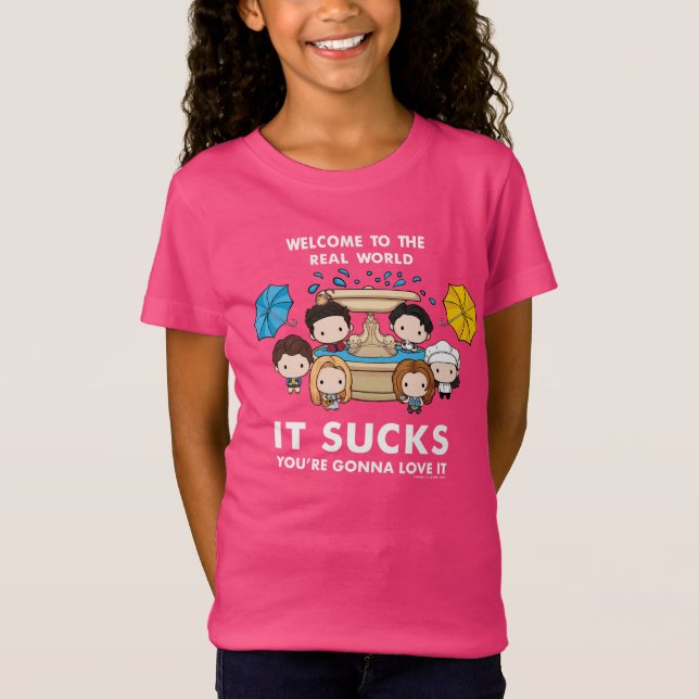 FRIENDS™ | Welcome to the Real World Chibi T-Shirt (Front)