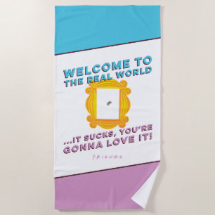FRIENDS™   Welcome to the Real World - Peephole Beach Towel