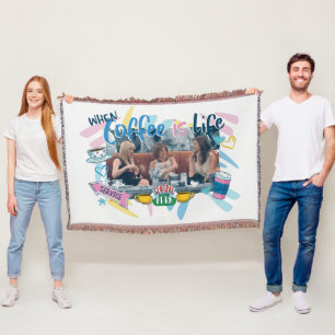 FRIENDS™   When Coffee is Life Throw Blanket