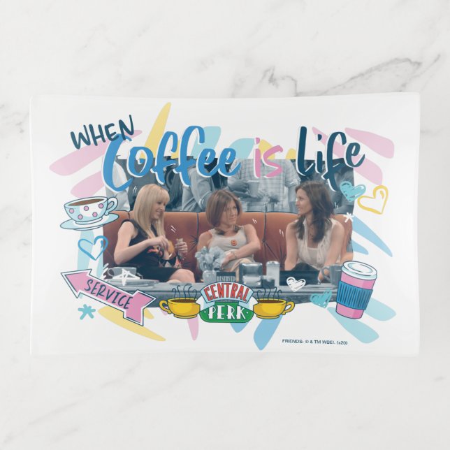 FRIENDS™ | When Coffee is Life Trinket Tray (Front)