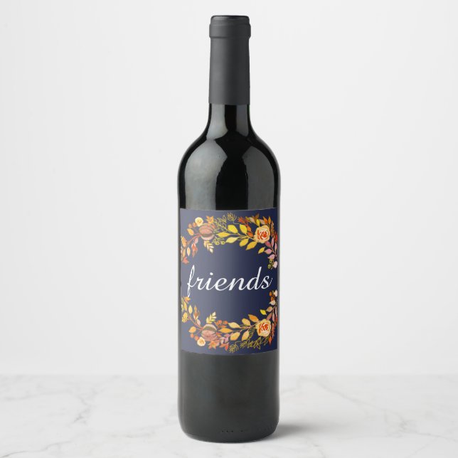 Friends Wine Label (Front)