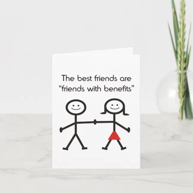 Friends With Benefits Card | Zazzle