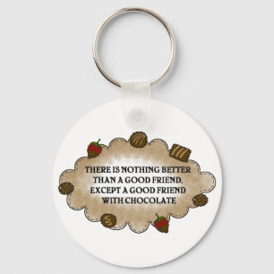 Friends With Chocolate Keychain
