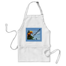 Friends with Wine! aprons Blue sky Rose Garden