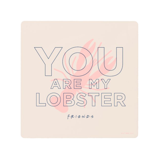 FRIENDS™ | You are My Lobster Metal Print (Front)