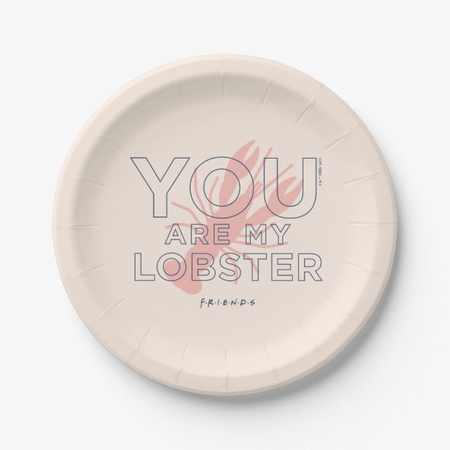 FRIENDS™ | You are My Lobster Paper Plates (Front)