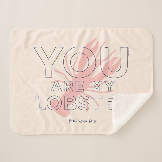 FRIENDS™ | You are My Lobster Sherpa Blanket (Front (Horizontal))
