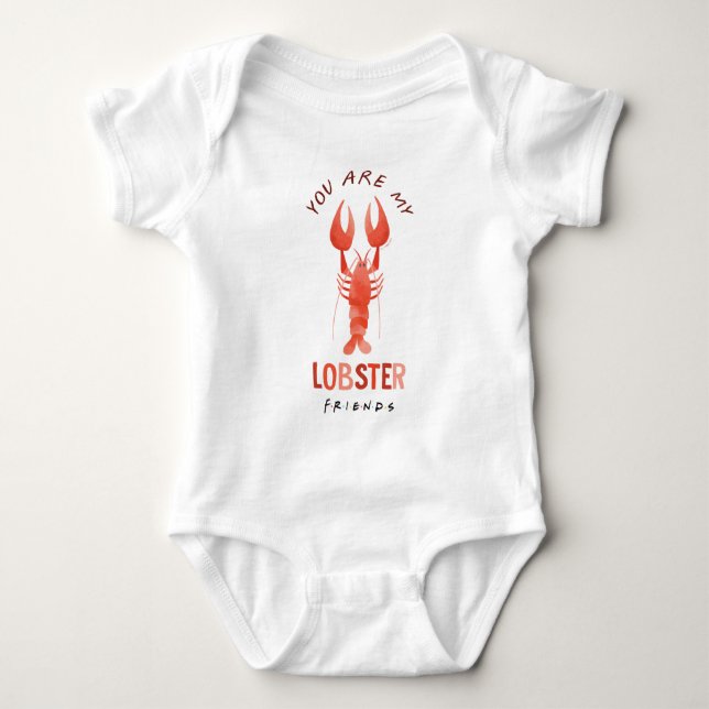 FRIENDS™ | You Are My Lobster Watercolor Graphic Baby Bodysuit (Front)