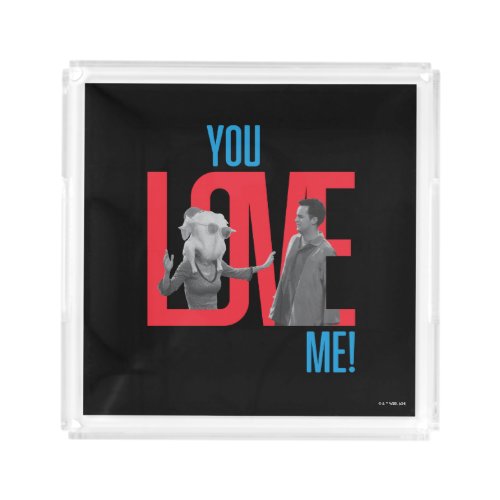 FRIENDS  You Love Me Quote Acrylic Tray