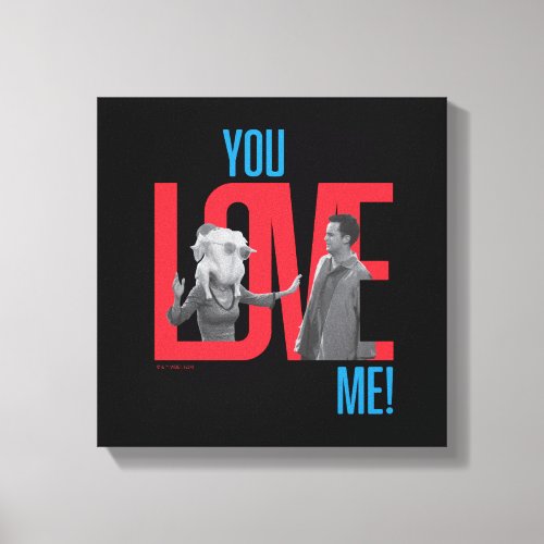 FRIENDS  You Love Me Quote Canvas Print