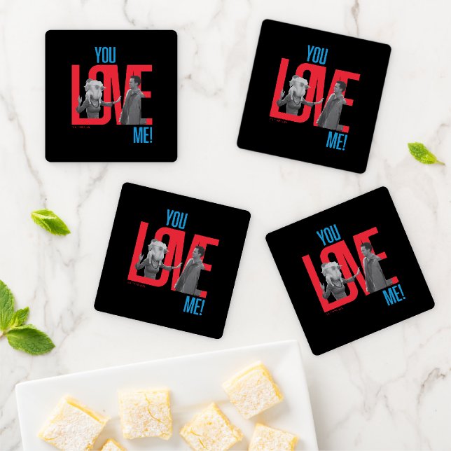 FRIENDS™ | You Love Me Quote Coaster Set (In Situ)
