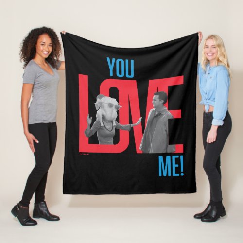 FRIENDS  You Love Me Quote Fleece Blanket