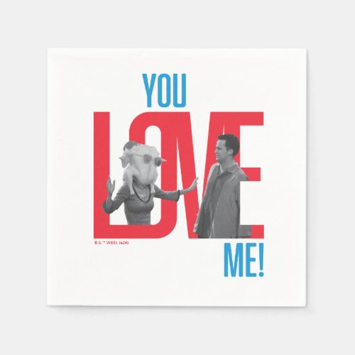 FRIENDS  You Love Me Quote Napkins