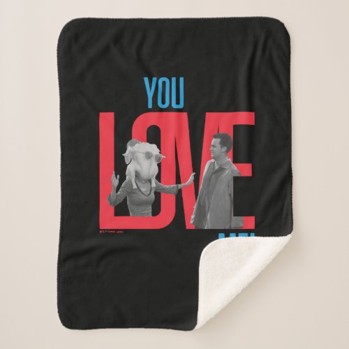 FRIENDS  You Love Me Quote Sherpa Blanket