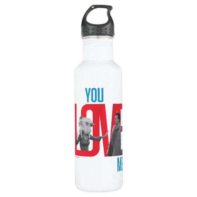 FRIENDS™ | You Love Me Quote Stainless Steel Water Bottle (Front)