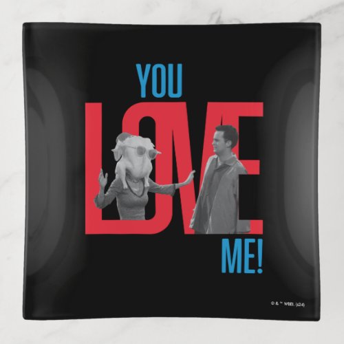 FRIENDS  You Love Me Quote Trinket Tray